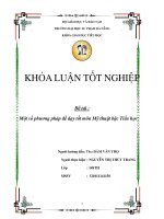 Một số phương pháp để dạy tốt môn Mỹ thuật bậc Tiểu học