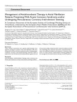 ESC consensus antithrombotics AF 2009 