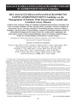 AHA ACC carotid artery disease 2011 