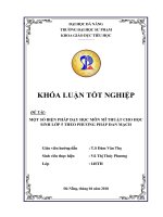 Một số biện pháp dạy học môn Mĩ thuật cho học sinh lớp 5 theo phương pháp Đan Mạch