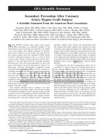 AHA CABG secondary prevention 2015 