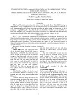 NG DỤNG THƯ VIỆN ArduinoIO PHẦN mềm MATLAB TRONG hệ THỐNG điều KHIỂN tự ĐỘNG APPLICATION 