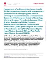 ESC consensus antithrombotics AF statement 2014 