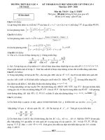 Đề khảo sát HSG toán 11 lần 1 năm 2019 2020 trường hậu lộc 4 thanh hóa 