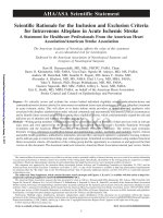 AHA ASA acute stroke alteplase rTPA update 2016 