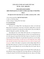 SKKN  BIỆN PHÁP QUẢN lý CHẤT LƯỢNG dạy học