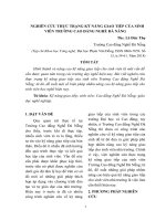 Nghiên cứu thực trạng kỹ năng giao tiếp của sinh viên trường Cao đẳng Nghề Đà Nẵng