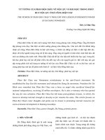 Tư tưởng của Phan Bội Châu về nội lực và bài học trong phát huy nội lực ở Đà Nẵng hiện nay