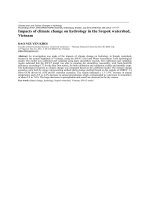 Impacts of cc on hydrology in the serpeok 