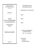 Tác động của lan toả công nghệ đến hiệu quả của các doanh nghiệp Việt Nam tt