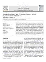 Development and test of SWAT for modelling hydrological process in irrigation disticts with paddy rice 