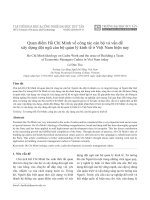 Quan điểm Hồ Chí Minh về công tác cán bộ và vấn đề xây dựng đội ngũ cán bộ quản lý kinh tế ở Việt Nan hiện nay