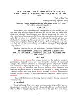 Hứng thú học tập các môn chung của sinh viên Trường Cao đẳng Nghề Đà Nẵng   Lê Đức Thọ