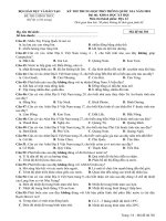 Đề thi chính thức kỳ thi THPT quốc gia năm 2018 môn  địa lí – bộ GDĐT 