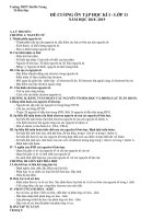 Đề cương ôn tập học kì i môn hóa lớp 11 năm học 2018 2019   trường THPT hai bà trưng 