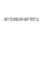 HP4 key to end of unit test 11 