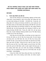 tiểu luận những thách thức của việt nam trong hoạt động xuất khẩu vải thiều việt nam sang thị trường 