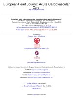 ESC prosthetic valve thrombosis 2012 