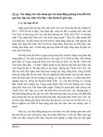 Tác động của hoạt động phong trào đến kết quả học tập của sinh viên Học viện Quản lý giáo dục