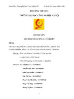 Tiểu luận BTL học phần đo lường cảm biến