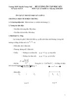Đề cương ôn tập học kỳ i – khối 11 năm học 2018 2019 môn vật lí (phần lý thuyết)   trường THPT hai bà trưng   huế 