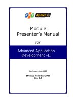 6629 module PM advanced application development 2 ver 1 0 