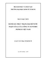 Đánh giá thực trạng bao bì nước ngọt có ga của công ty suntory pepsico việt nam 