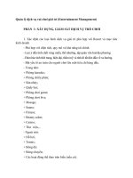 Quan tri dich vu vui choi giai tri tieu chuan ky nang nghe quoc gia quantri resort 