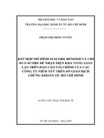 Kết hợp mô hình m score beneish và chỉ số z score để nhận diện khả năng gian lận trên báo cáo tài chính của các công ty niêm yết trên sở giao dịch chứng khoán TP hồ chí minh 