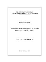Nghiên cứu mối quan hệ giữa tỷ giá hối đoái và giá chứng khoán