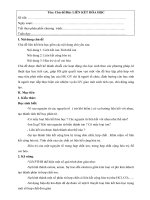 Giáo án hóa 10. Chủ đề liên kết hóa hoc