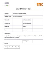 Unit 0   assignment 2 frontsheet  