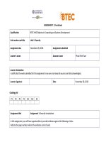 Security   assignment 1 frontsheet 