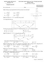 Đề thi thử THPT quốc gia 2020 môn toán lần 1 trường tiên du 1 bắc ninh 