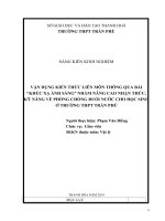 Vận dụng kiến thức liên môn thông qua bài khúc xạ ánh sáng nhằm nâng cao nhận thức, kỹ năng về phòng chống đuối 