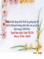 Sử dụng kênh hình vào giảng dạy tiết 2 bài 6 khuynh hướng phát triển của sự vật và hiện tượng  GDCD 10 