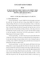 Sử dụng phương pháp thảo luận nhóm theo hướng phát huy tính tích cực của học sinh trường THPT hoằng hóa 2 