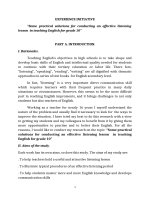 Some practical solutions for conducting an effective listening lesson in teaching english for grade 10 