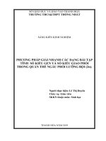 Phương pháp giải nhanh các dạng bài tập tính số kiểu gen và số kiểu giao phối trong quần thể ngẫu phối lưỡng 