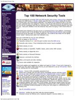 Top 100 network security tools   1 