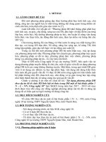 Sử dụng phương pháp dạy học theo dự án để tổ chức học sinh lĩnh hội tri thức trong dạy học một số bài thuộc phần 1 nông, lâm, ngư nghệp, c 