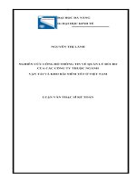 Nghiên cứu công bố thông tin về quản lý rủi ro của các công ty thuộc ngành vận tải và kho bãi niêm yết ở việt nam 