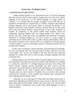 Using techniques to improve the students’ english writing skill in describing charts at nhu thanh high school 