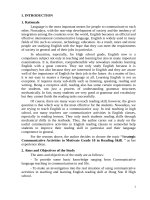 Strategic communicative activities in teaching reading skill 