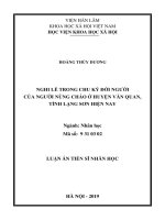 Nghi lễ trong chu kỳ đời người của người nùng cháo ở huyện văn quan, tỉnh lạng sơn hiện nay tt 