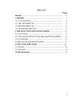 Một số giải pháp giúp học sinh yếu làm bài trắc nghiệm khách quan môn vật lí đạt hiệu quả 