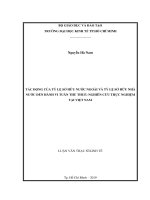 Tác động của tỷ lệ sở hữu nước ngoài và tỷ lệ sở hữu nhà nước đến hành vi tuân thủ thuế  nghiên cứu thực nghiệm tại việt nam 