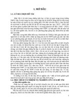 Một số kinh nghiệm giải nhanh bài toán dịch vật trong sự tạo ảnh qua thấu kính mỏng 