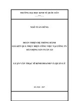 LUẬN VĂN THẠC SỸ - HOÀN THIỆN HỆ THỐNG ĐÁNH GIÁ KẾT QUẢ THỰC HIỆN CÔNG VIỆC TẠI CÔNG TY BẤT ĐỘNG SẢN TUẤN 123
