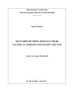 Hoàn thiện hệ thống kiểm soát nội bộ tại công ty TNHH new toyo pulppy việt nam 